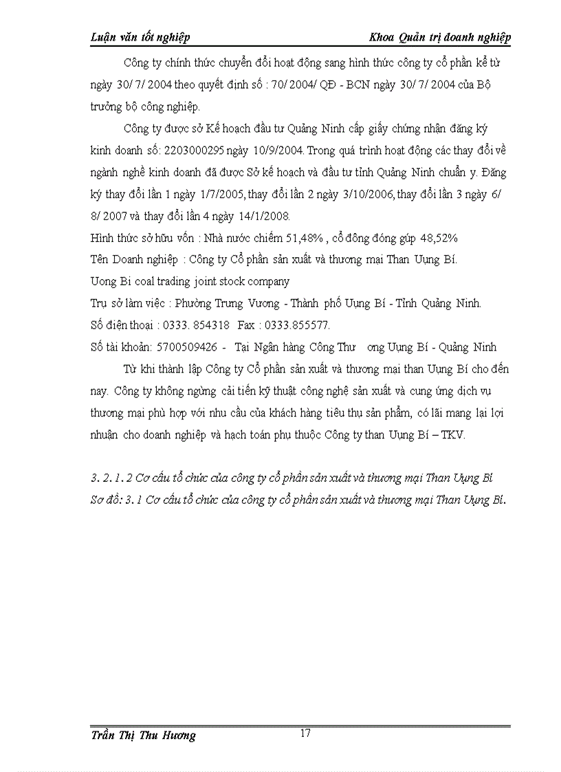 image for page Giải pháp phòng ngừa và giảm thiểu rủi ro kinh doanh tại công ty cổ phần sản xuất và thương mại than Uông Bí