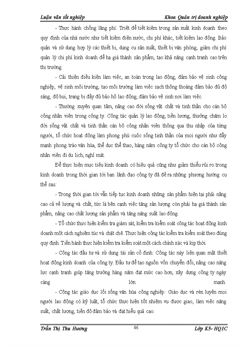 image for page Giải pháp phòng ngừa và giảm thiểu rủi ro kinh doanh tại công ty cổ phần sản xuất và thương mại than Uông Bí