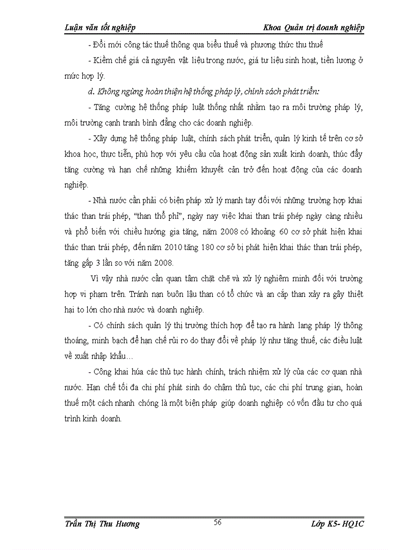 image for page Giải pháp phòng ngừa và giảm thiểu rủi ro kinh doanh tại công ty cổ phần sản xuất và thương mại than Uông Bí