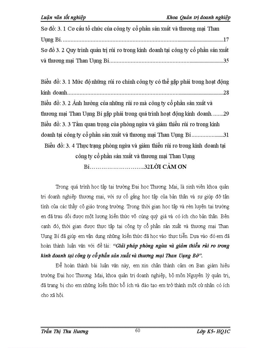 image for page Giải pháp phòng ngừa và giảm thiểu rủi ro kinh doanh tại công ty cổ phần sản xuất và thương mại than Uông Bí
