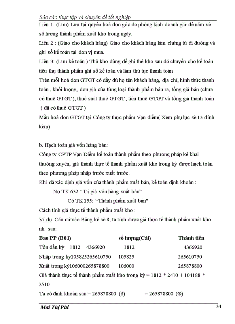 image for page Báo cáo thực tập tại công ty CPTP Vạn Điểm