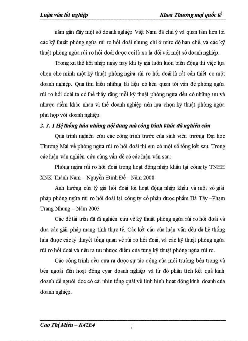 image for page Phòng ngừa rủi ro hối đoái trong hoạt động nhập khẩu Dược phẩm tại công ty TNHH EVD Dược phẩm và Y tế