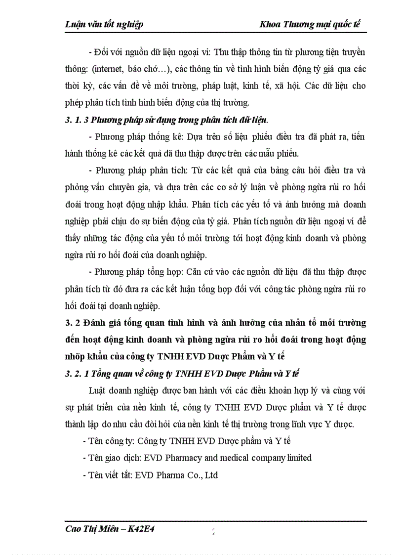 image for page Phòng ngừa rủi ro hối đoái trong hoạt động nhập khẩu Dược phẩm tại công ty TNHH EVD Dược phẩm và Y tế