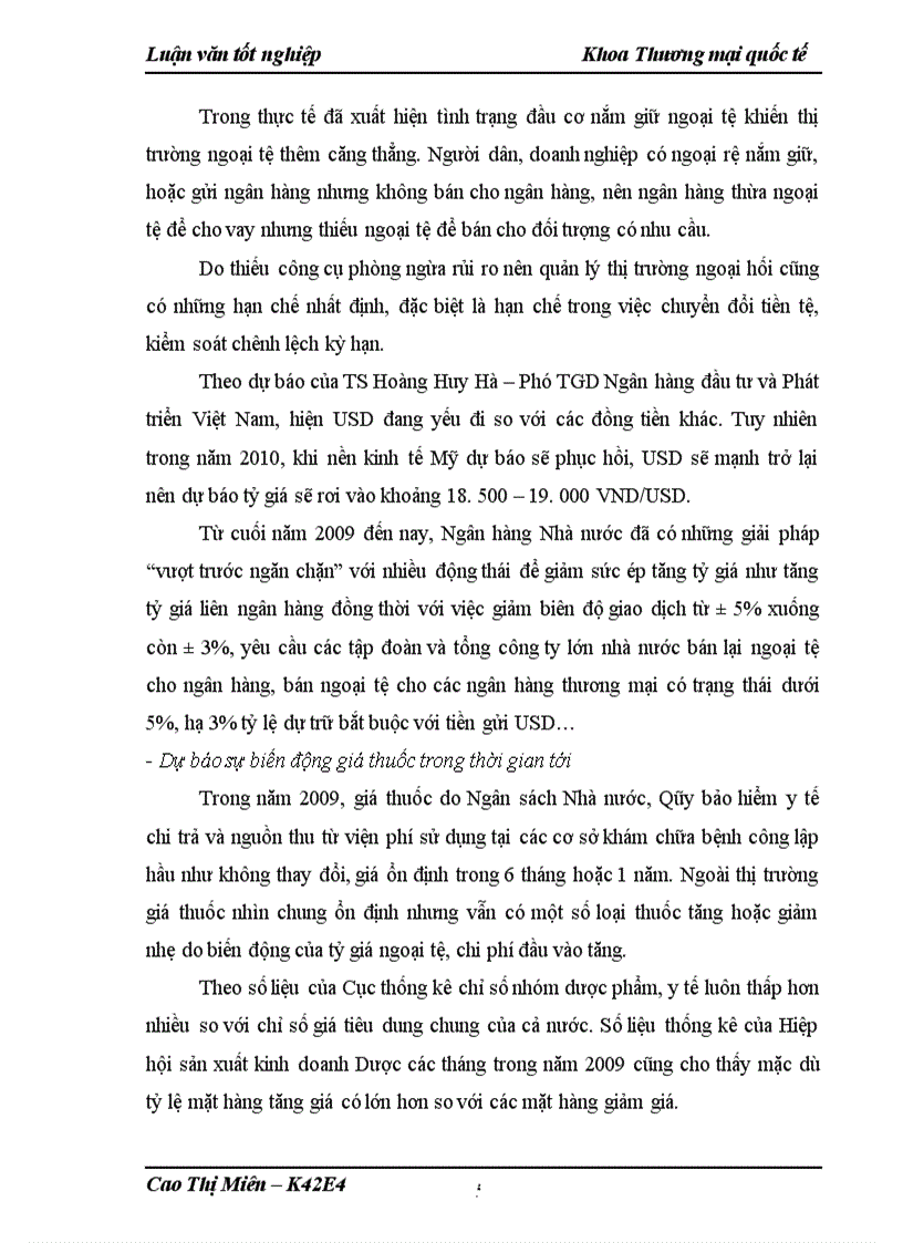 image for page Phòng ngừa rủi ro hối đoái trong hoạt động nhập khẩu Dược phẩm tại công ty TNHH EVD Dược phẩm và Y tế