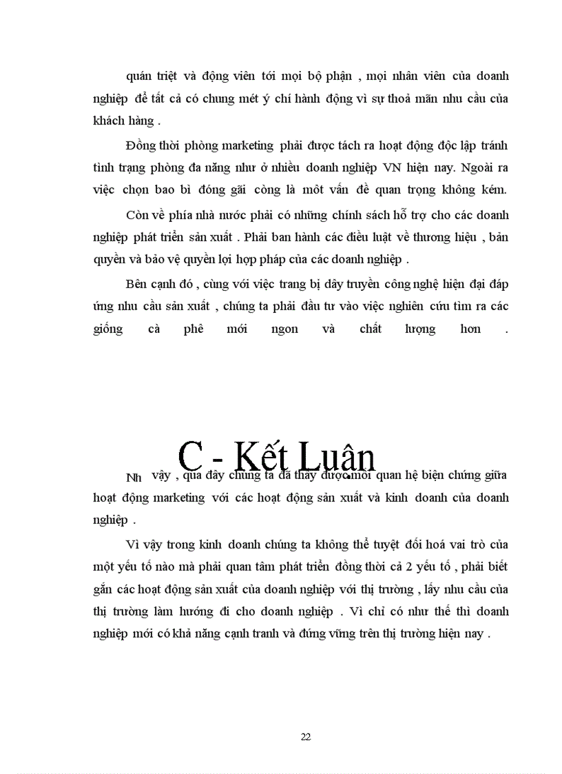 image for page Vận dụng nguyên lý về mối quan hệ biện chứng giữa LLSX và QHSX để phân tích tình hình hoạt động Maketting ở 2 doanh nghiệp kinh doanh về cafe ở Việt Nam : Trung Nguyên và Buôn Mê Thuột