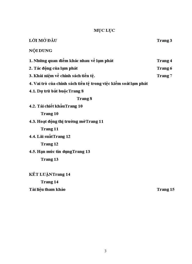 image for page Sử dụng chính sách tiền tệ trong việc kiểm soát lạm phát