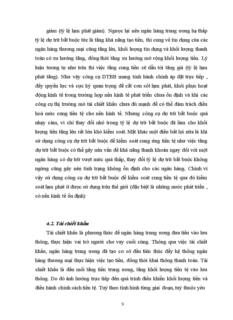 image for page Sử dụng chính sách tiền tệ trong việc kiểm soát lạm phát