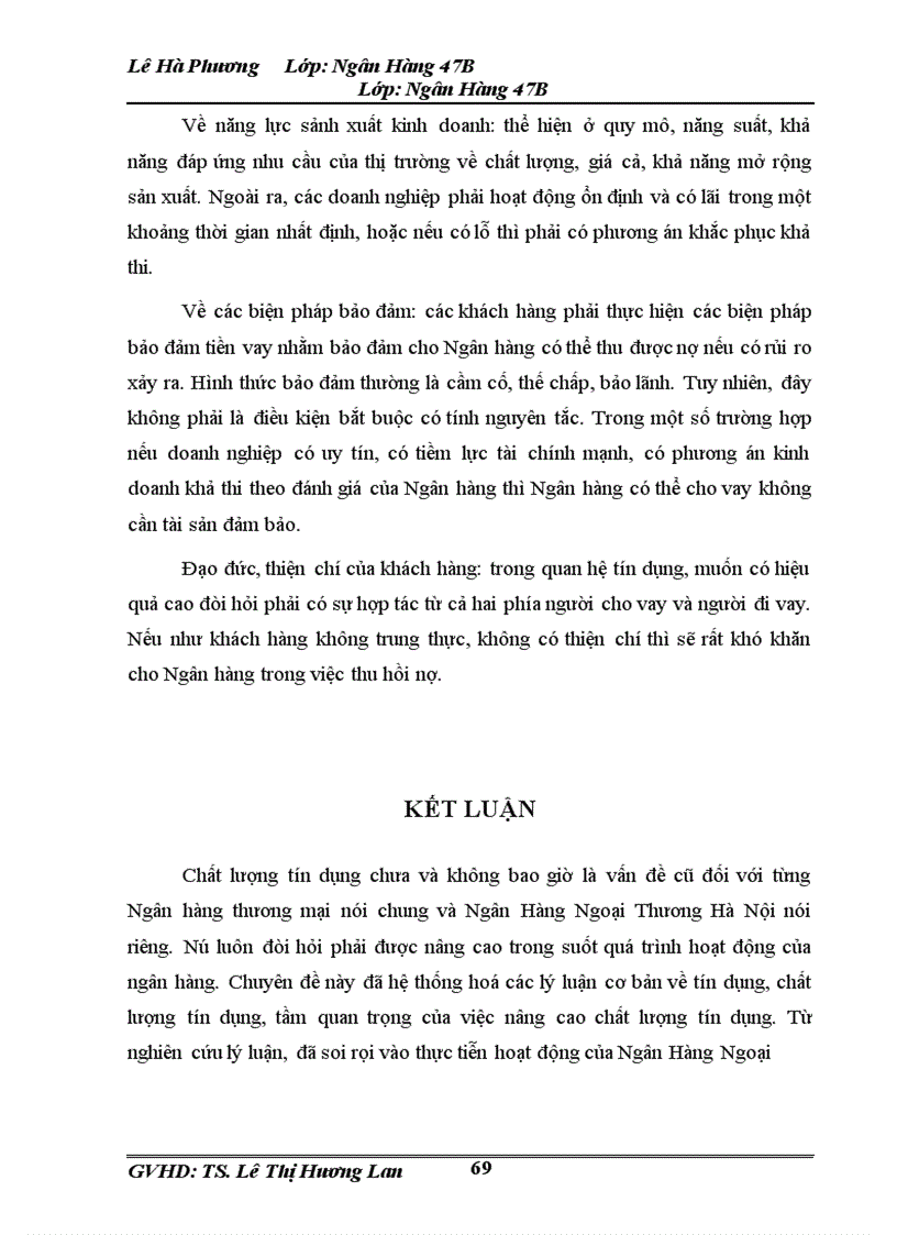 image for page Nâng cao chất lượng tín dụng tại Ngân hàng Ngoại thương Hà Nội