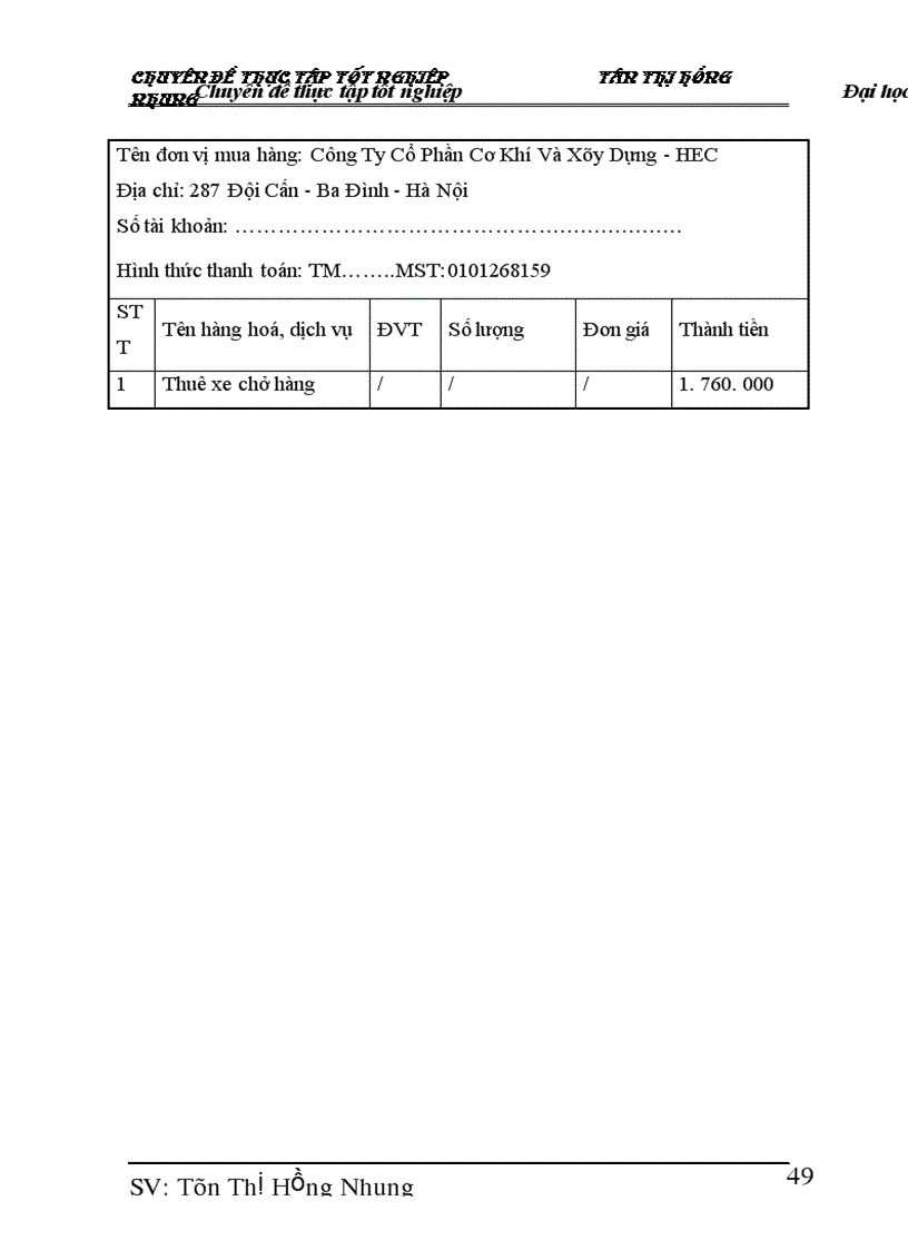 image for page Hoàn thiện kế toán bán hàng và xác định kết quả kinh doanh tại Công ty Cổ Phần Cơ Khí và Xây Dựng – HEC