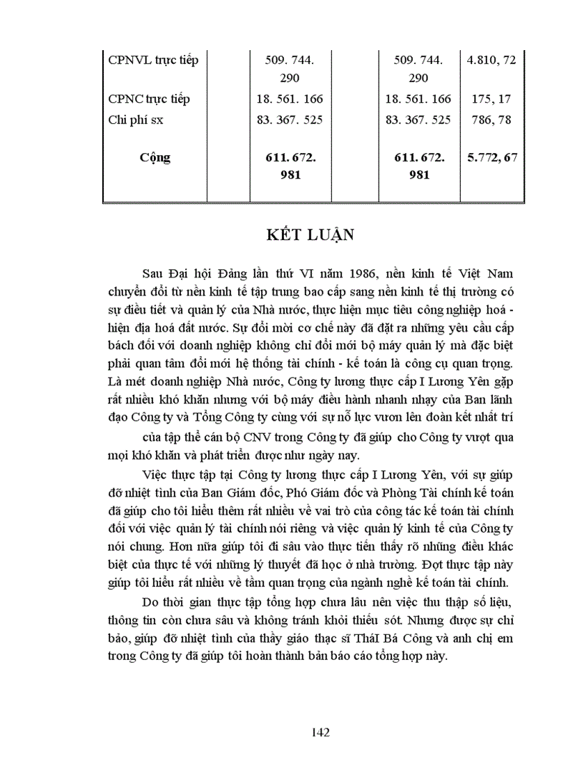 image for page Tổ chức công tác tập hợp chi phí sản xuất và tính giá thành sản phẩm mì ăn liền ở Công ty Lương thực cấp 1 Lương yên