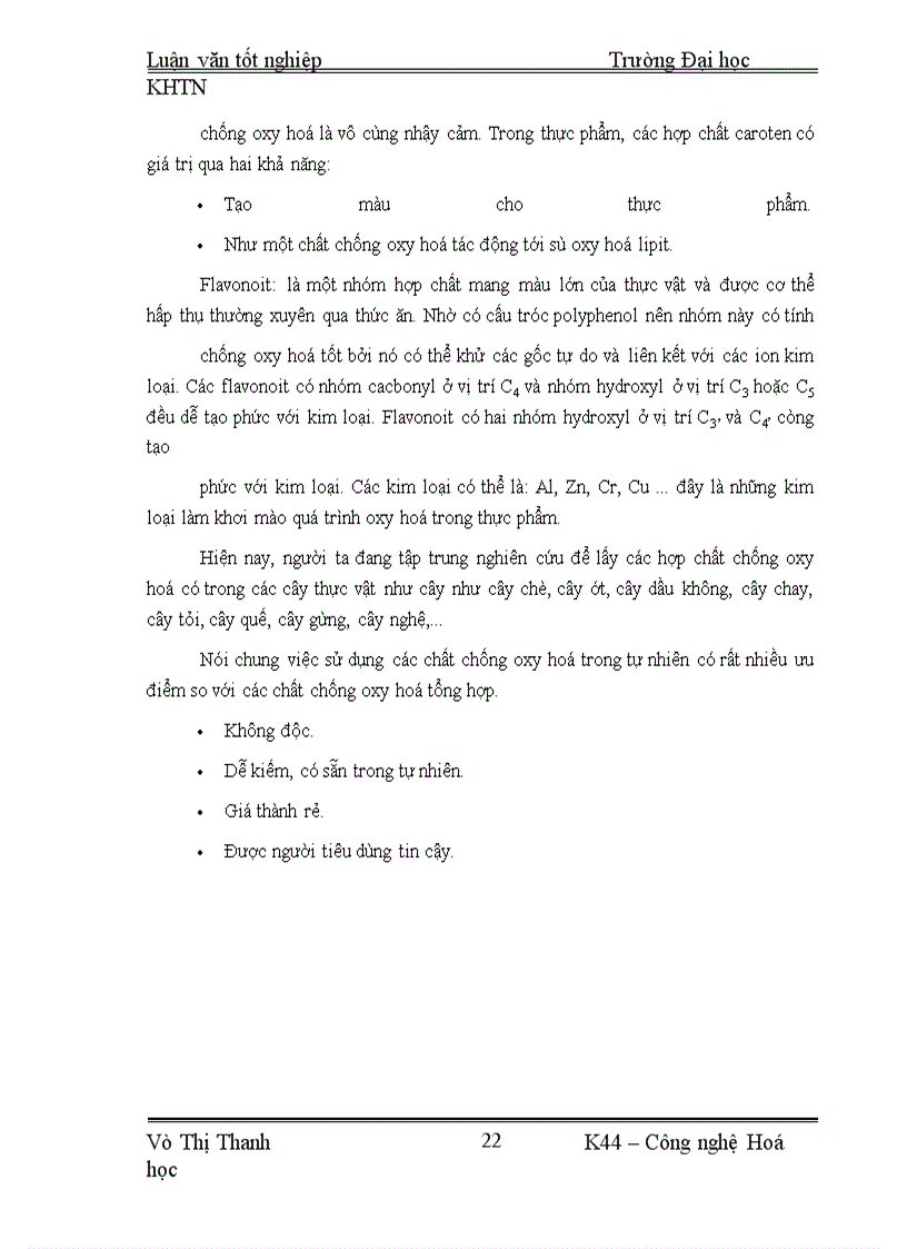 image for page Mục đích của khoá luận này là nghiên cứu khả năng chống oxy hoá đối với lipit của một số hợp chất được chiết xuất từ cây nghệ vàng