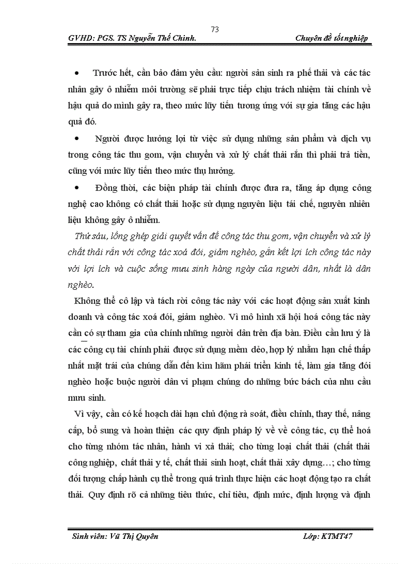 image for page Đánh giá hiệu quả của mô hình thực hiện xã hội hoá công tác thu gom, vận chuyển, xử lý chất thải rắn tại quận Tây Hồ