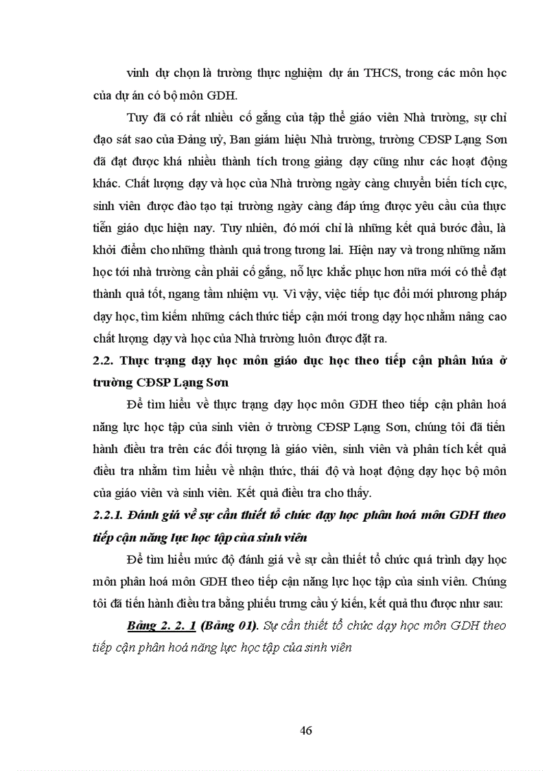 image for page Tổ chức quá trình dạy học môn giáo dục học theo tiếp cận phân hóa ở trường cao đẳng sư phạm lạng sơn