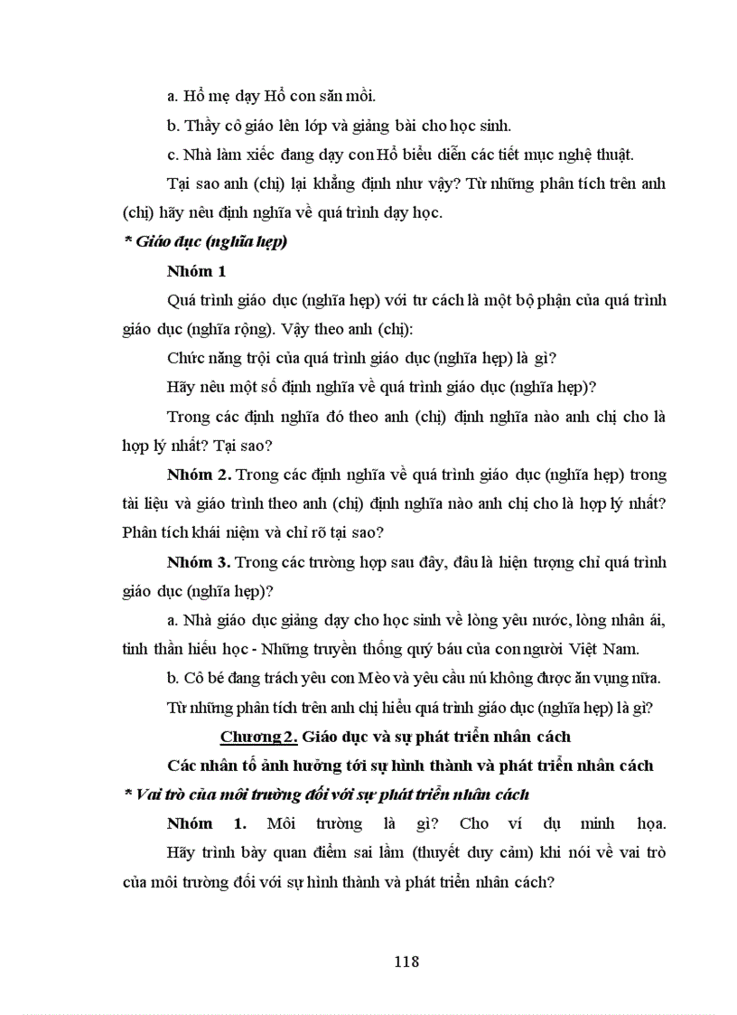 image for page Tổ chức quá trình dạy học môn giáo dục học theo tiếp cận phân hóa ở trường cao đẳng sư phạm lạng sơn