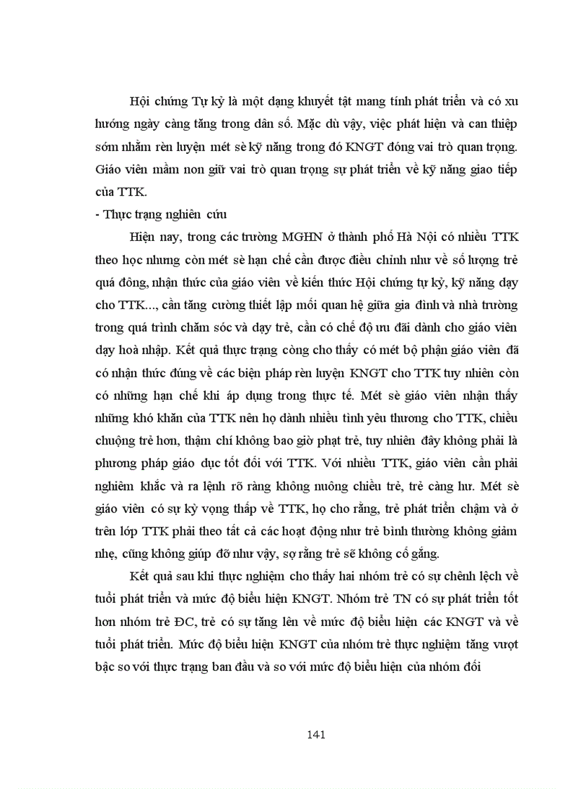 image for page Biện pháp rèn luyện kỹ năng giao tiếp cho trẻ tự kỷ qua hoạt động vui chơi trong lớp mẫu giáo hoà nhập tại Hà Nội