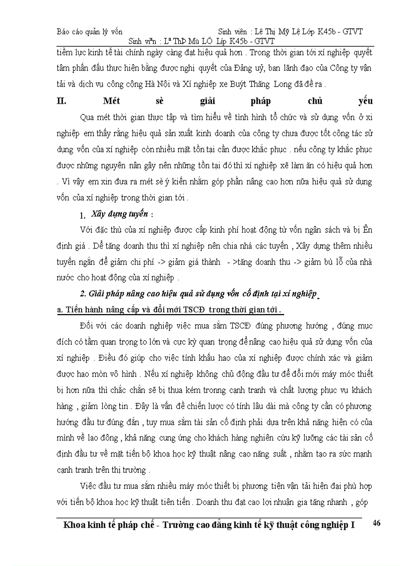 image for page Công tác quản lý và bảo toàn vốn tại Xí nghiệp xe Buýt Thăng Long