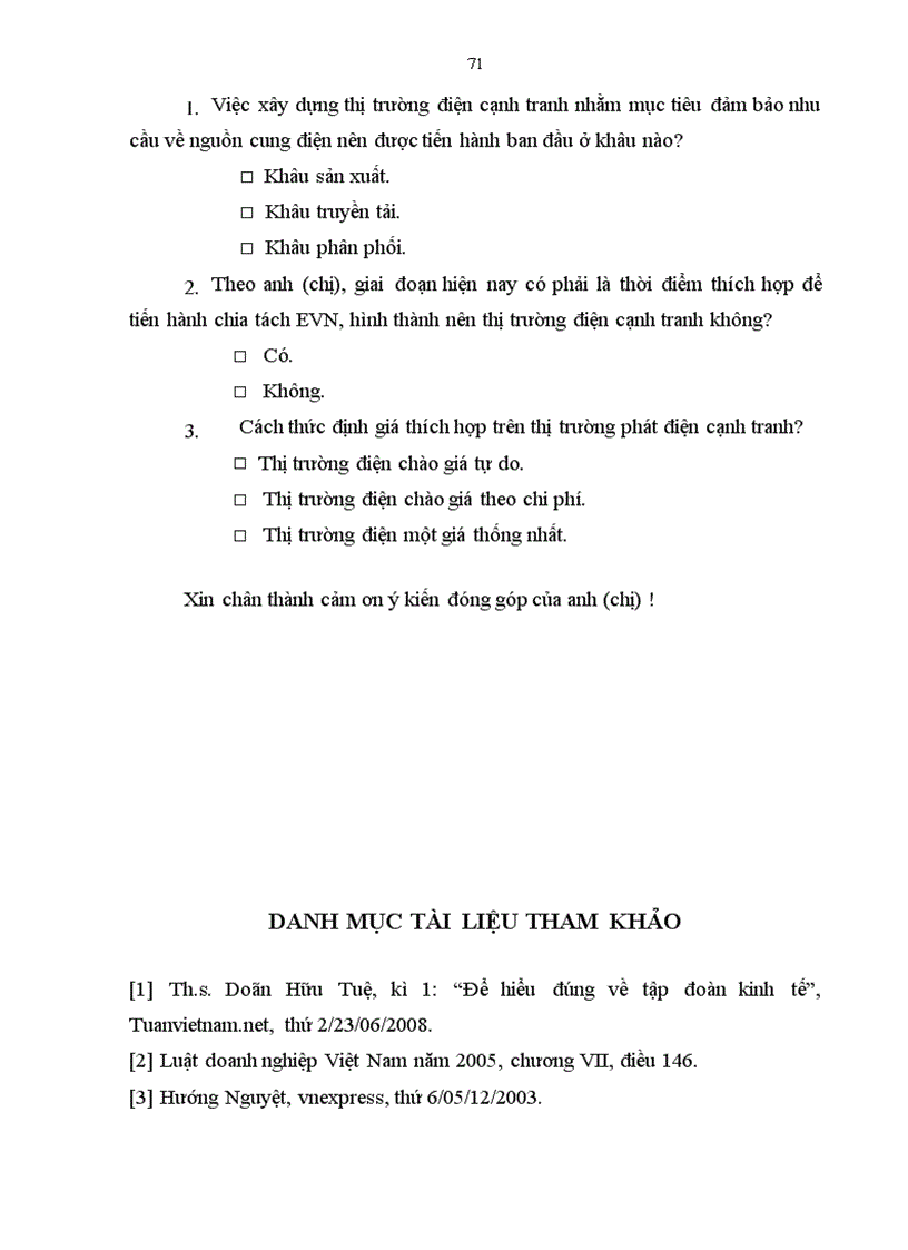 image for page Bài học kinh nghiệm và một số kiến nghị nhằm lựa chọn mô hình cho thị trường điện lực cạnh tranh ở Việt Nam