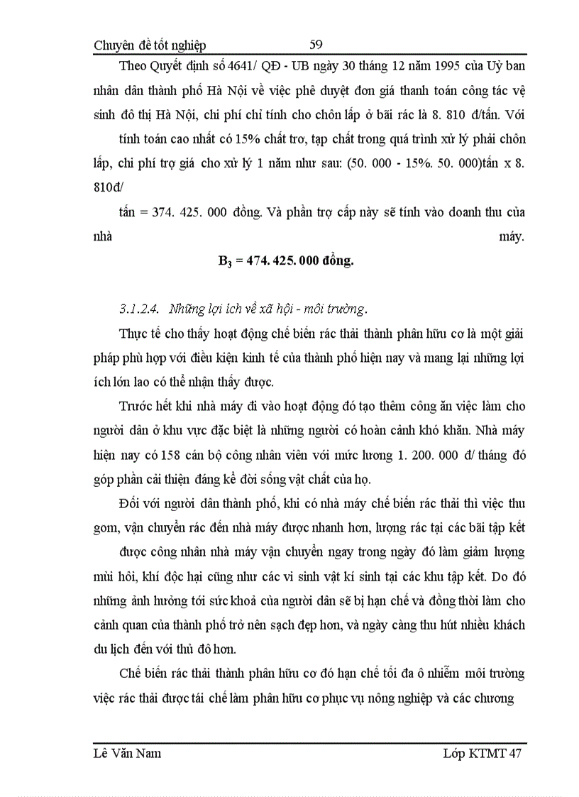 image for page Đánh giá hiệu quả hoạt động của nhà máy xử lý rác thải sinh hoạt làm phân bón hữu cơ Cầu Diễn - Hà Nội