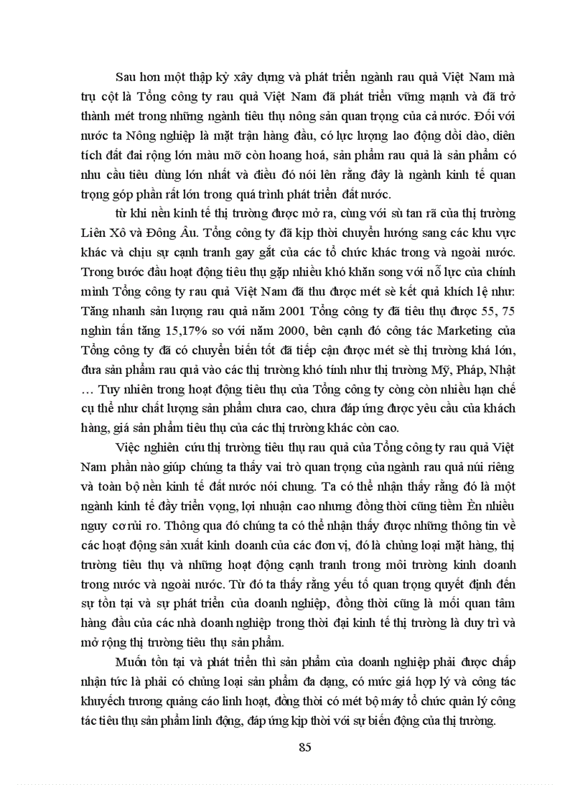 image for page Một số biện pháp cơ bản nhằm duy trì và mở rộng thị trường tiêu thụ sản phẩm ở Tổng công ty Rau quả Việt nam - Đặc biệt là thị trường Mỹ sau Hiệp định Thương mại Việt – Mỹ