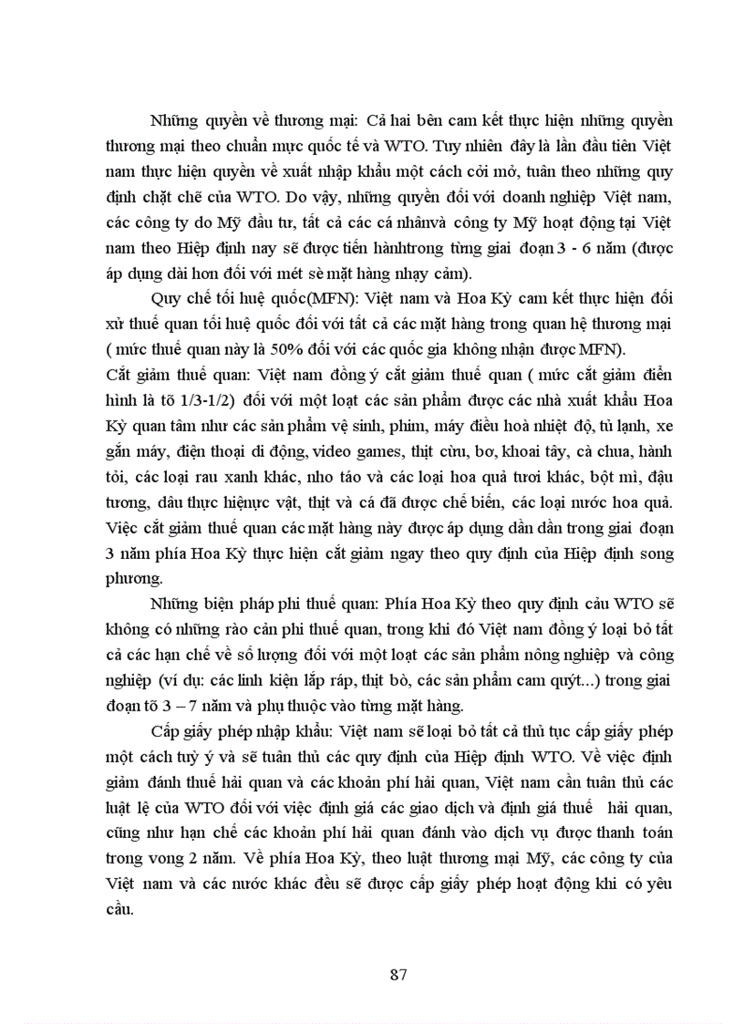 image for page Một số biện pháp cơ bản nhằm duy trì và mở rộng thị trường tiêu thụ sản phẩm ở Tổng công ty Rau quả Việt nam - Đặc biệt là thị trường Mỹ sau Hiệp định Thương mại Việt – Mỹ