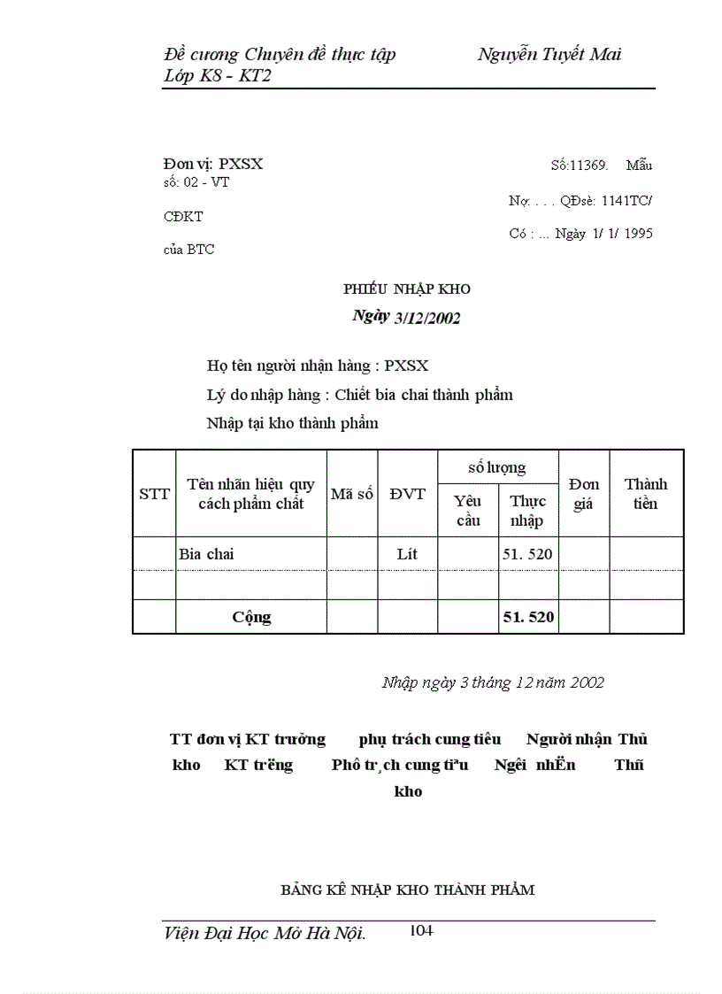 image for page Giải pháp nhằm hoàn thiện công tác kế toán thành phẩm, tiêu thụ thành phẩm và XĐKQKD tại công ty Séc-Việt.