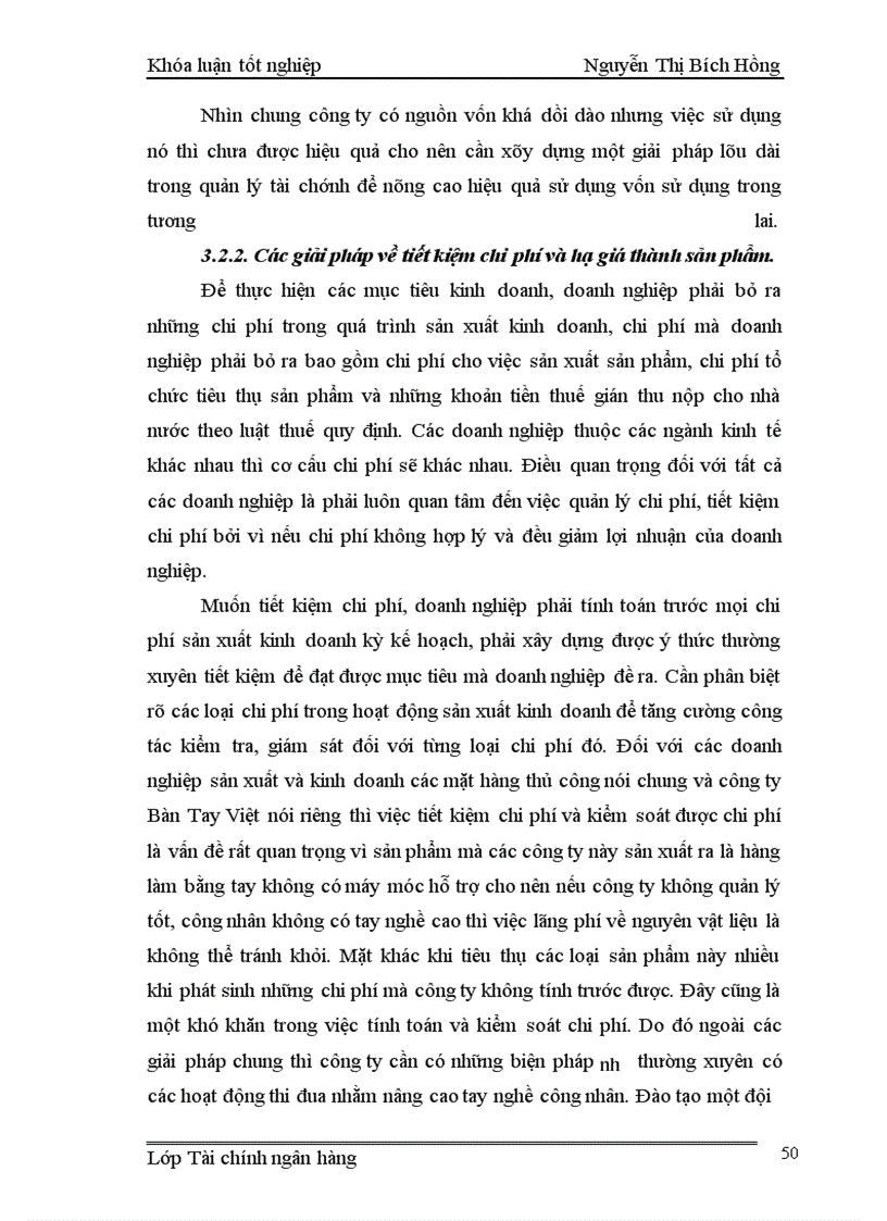 image for page Phân tích hoạt động tài chính ở Công ty TNHH Bàn Tay Việt