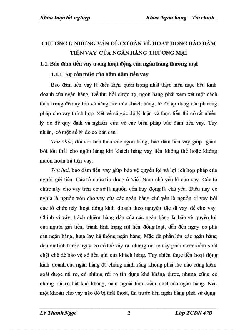 image for page Giải pháp nâng cao chất lượng bảo đảm tiền vay tại ngân hàng Đầu tư và Phát triển Hà Nội