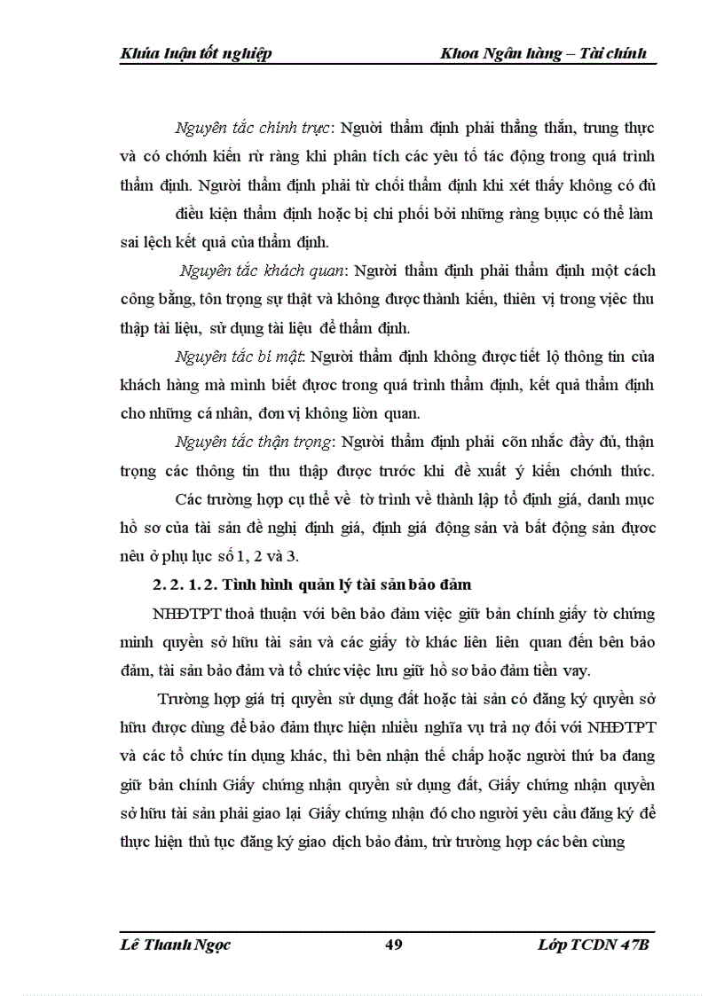 image for page Giải pháp nâng cao chất lượng bảo đảm tiền vay tại ngân hàng Đầu tư và Phát triển Hà Nội