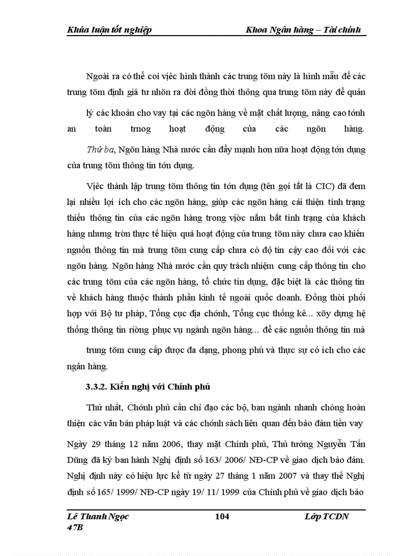 image for page Giải pháp nâng cao chất lượng bảo đảm tiền vay tại ngân hàng Đầu tư và Phát triển Hà Nội