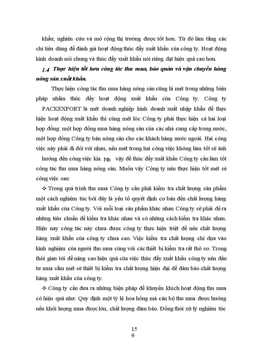 image for page Một số biện pháp nhằm thúc đẩy hoạt động xuất khẩu hàng nông sản của Công ty xuất nhập khẩu và kỹ thuật bao bì (PACKEXPORT)