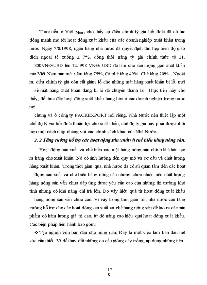 image for page Một số biện pháp nhằm thúc đẩy hoạt động xuất khẩu hàng nông sản của Công ty xuất nhập khẩu và kỹ thuật bao bì (PACKEXPORT)