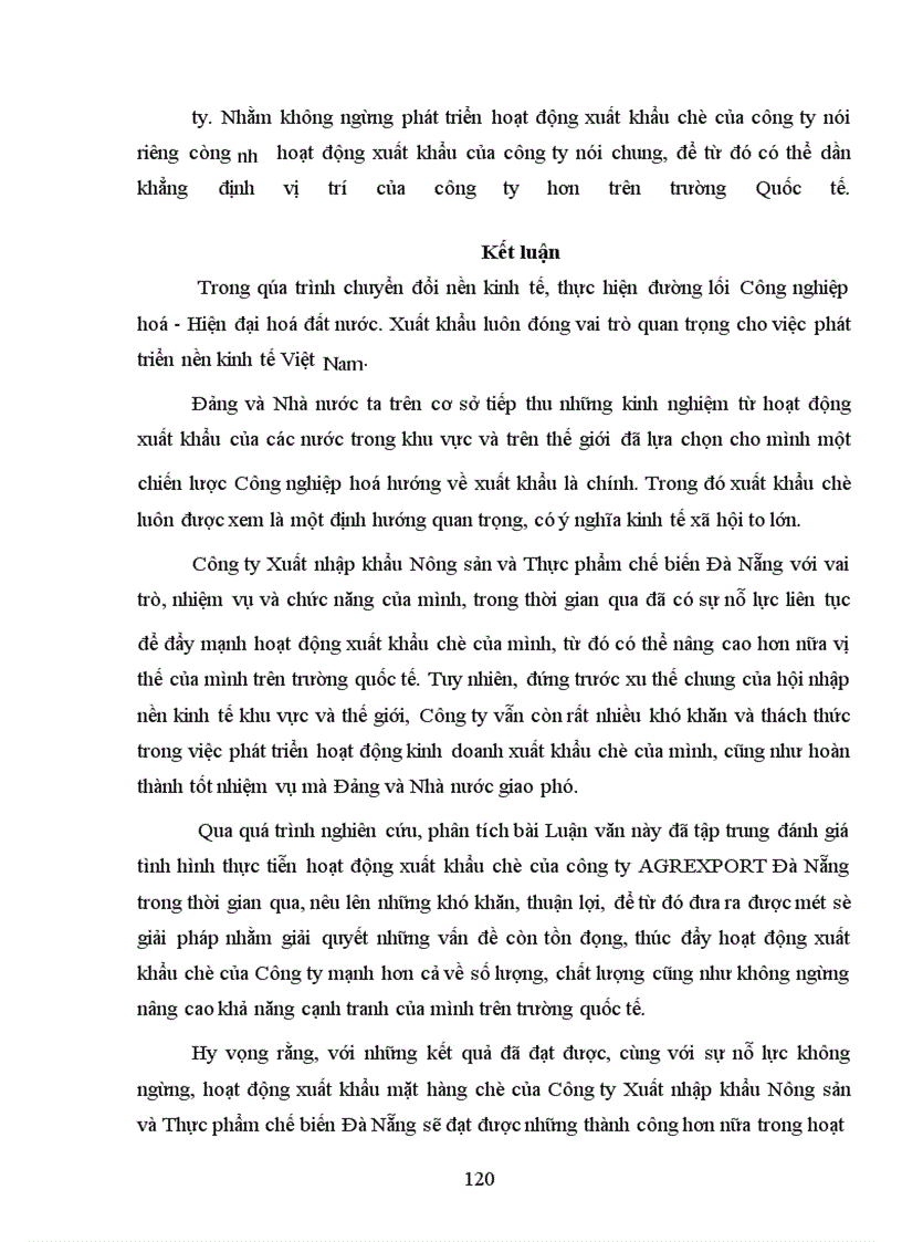 image for page Các giải pháp nhằm đẩy mạnh hoạt động xuất khẩu mặt hàng chè của Công ty Xuất nhập khẩu Nông sản và Thực phẩm chế biến Đà Nẵng