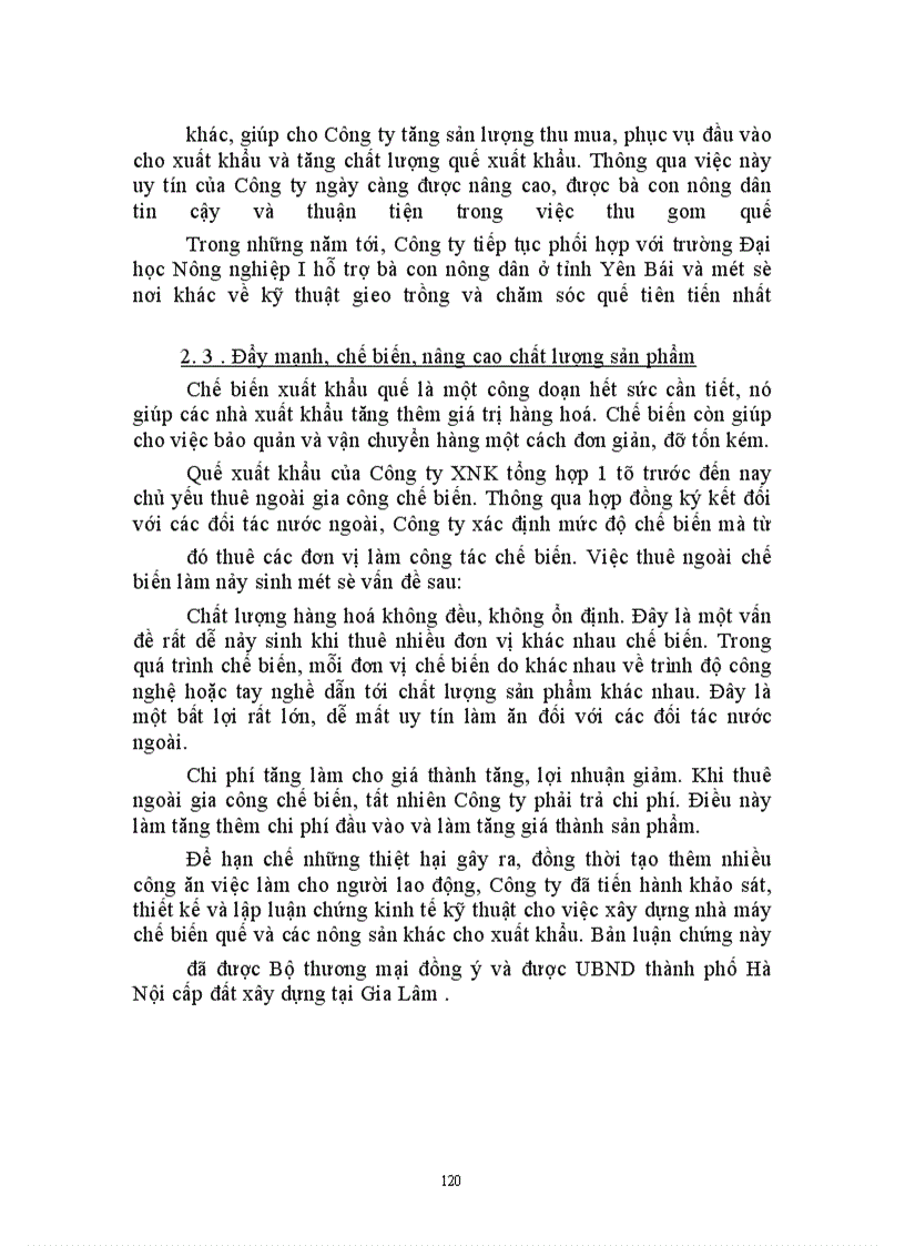 image for page Một số biện pháp thúc đẩy xuất khẩu quế của công ty XNK tổng hợp I trong thời gian tới