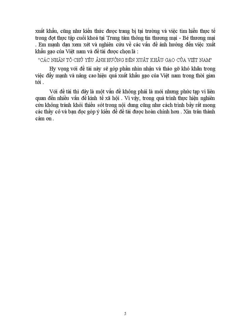 image for page Các nhân tố chủ yếu ảnh hưởng đến xuất khẩu gạo của việt nam