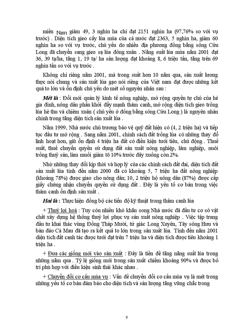 image for page Các nhân tố chủ yếu ảnh hưởng đến xuất khẩu gạo của việt nam