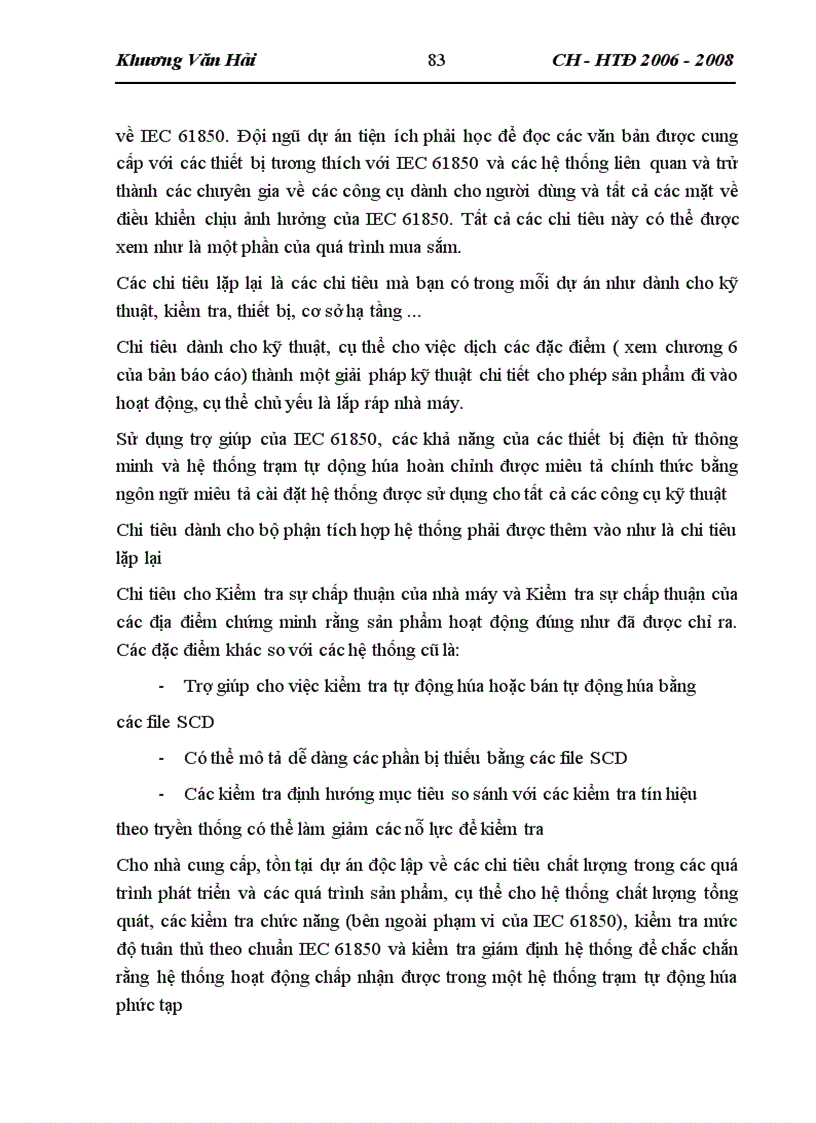 image for page Chuẩn truyền thông áp dụng trong hệ thống điện