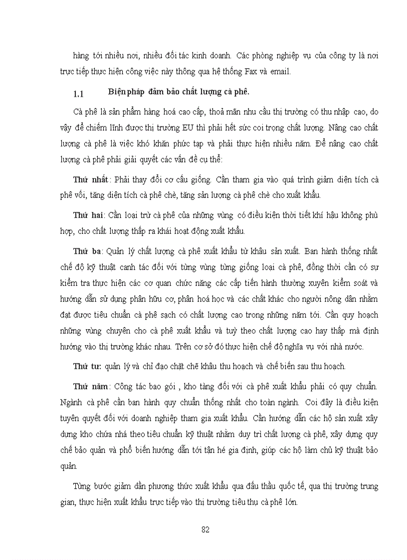 image for page Một số biện pháp nhằm thúc đẩy hoạt động xuất khẩu cà phê sang thị trường EU của công ty xuất nhập khẩu INTIMEX