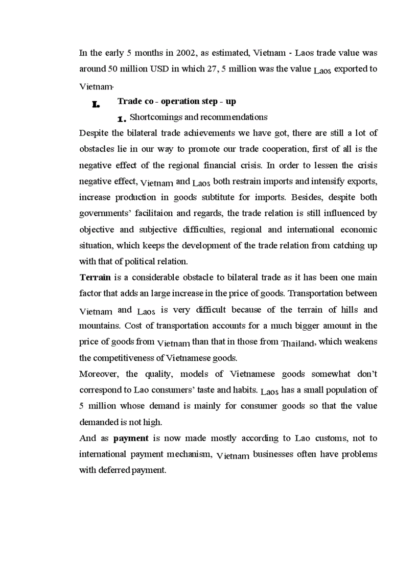 image for page .Vietnam-Laos cooperations in Trade