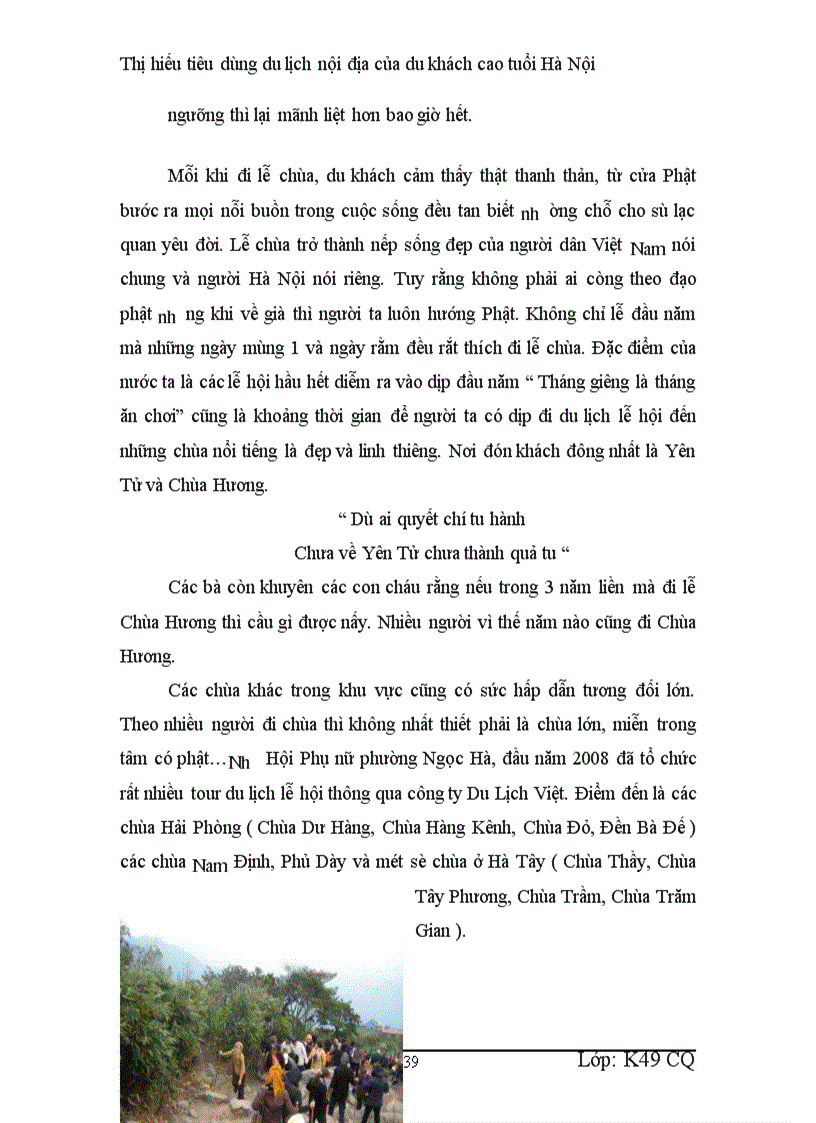 image for page Thị hiếu tiêu dùng du lịch nội địa của du khách cao tuổi Hà Nội