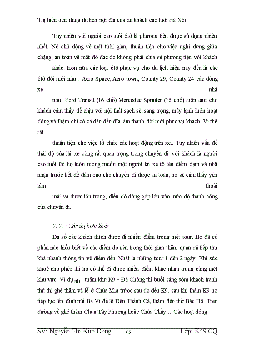 image for page Thị hiếu tiêu dùng du lịch nội địa của du khách cao tuổi Hà Nội