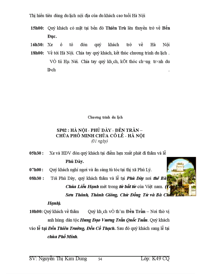 image for page Thị hiếu tiêu dùng du lịch nội địa của du khách cao tuổi Hà Nội