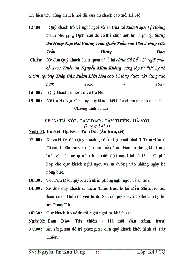 image for page Thị hiếu tiêu dùng du lịch nội địa của du khách cao tuổi Hà Nội