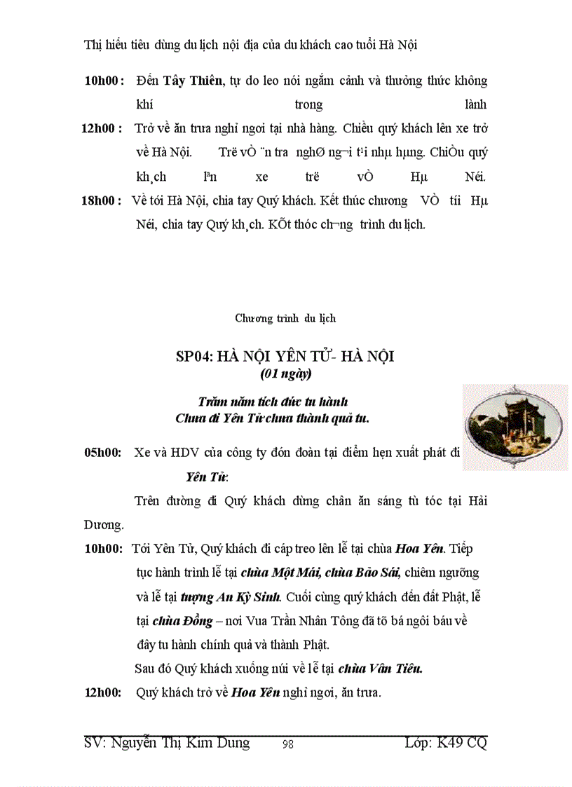 image for page Thị hiếu tiêu dùng du lịch nội địa của du khách cao tuổi Hà Nội