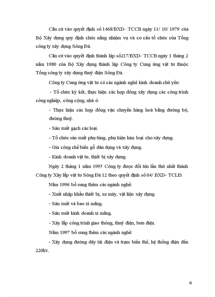 image for page Báo cáo thực tập tại Công ty Sông Đà