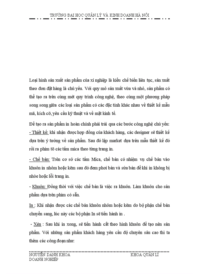 image for page Một số giải pháp nhằm nâng cao hiệu quả sản xuất kinh doanh tại Xí nghiệp In và sản xuất bao bì