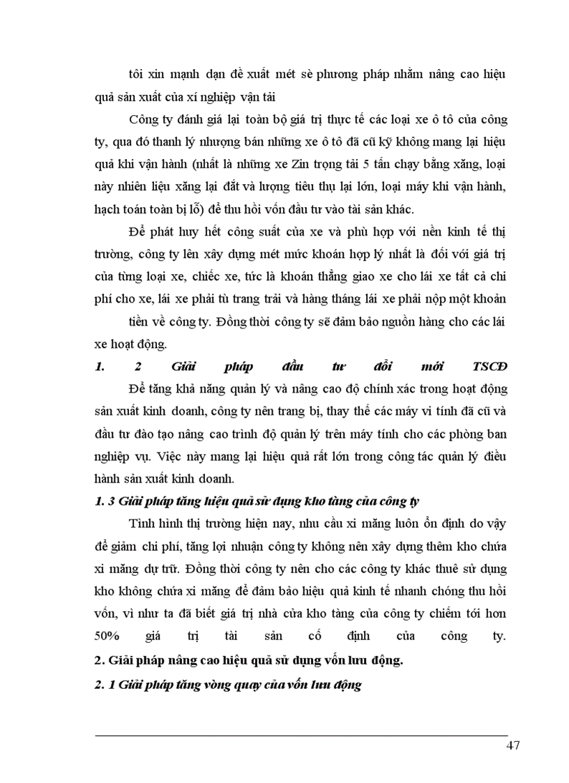 image for page Giải pháp nâng cao hiệu quả sử dụng vốn tại công ty vật tư kỹ thuật xi măng