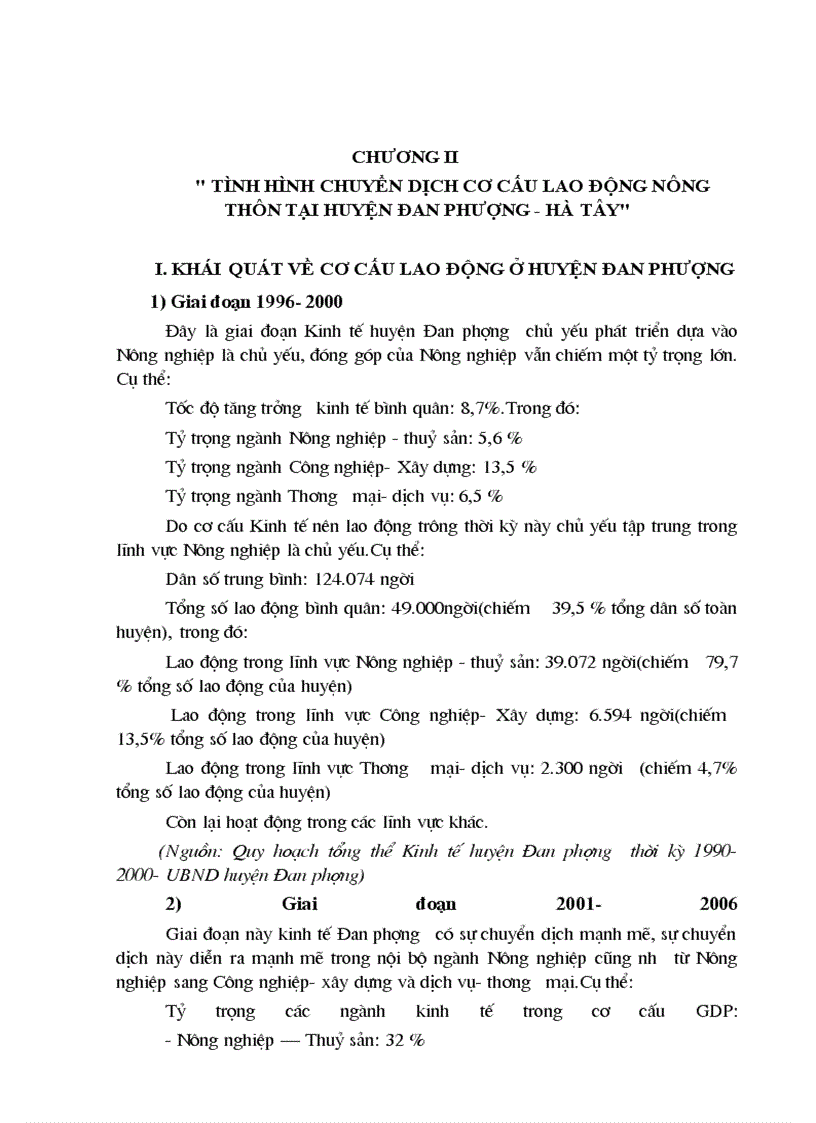image for page Tình hình chuyển dịch cơ cấu lao động nông thôn tại huyện Đan Phượng – Hà Tây