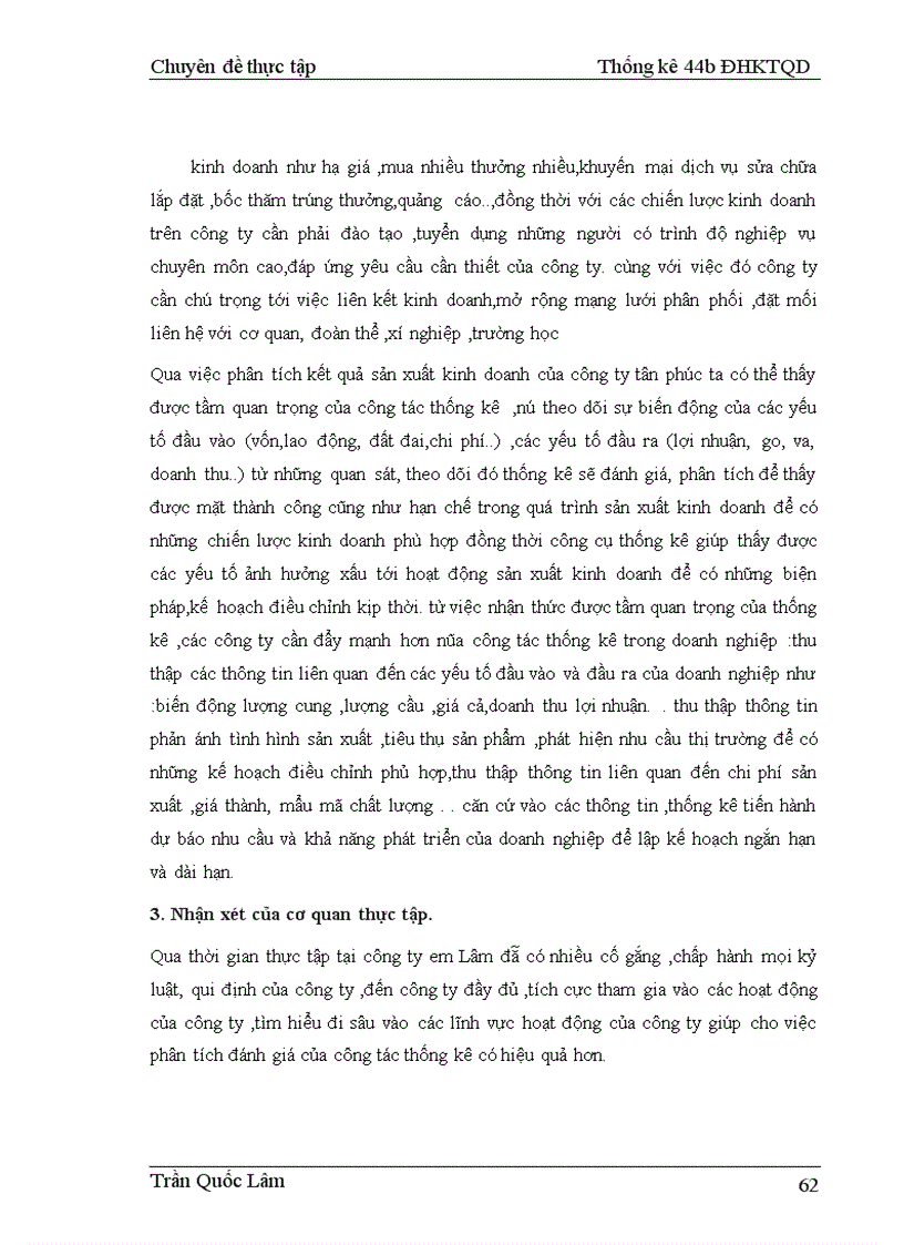 image for page Vận dụng một số phuơng pháp thống kê để phân tích kết quả hoạt động sản xuất kinh doanh của Công ty TNHH và TM Tân Phúc
