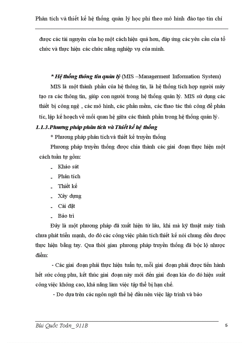 image for page Phân tích và thiết kế hệ thống quản lý học phí theo mô hình đào tạo tín chỉ