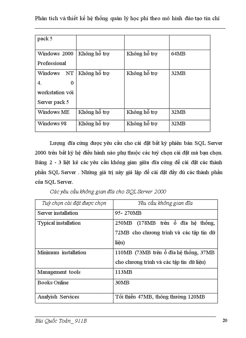 image for page Phân tích và thiết kế hệ thống quản lý học phí theo mô hình đào tạo tín chỉ